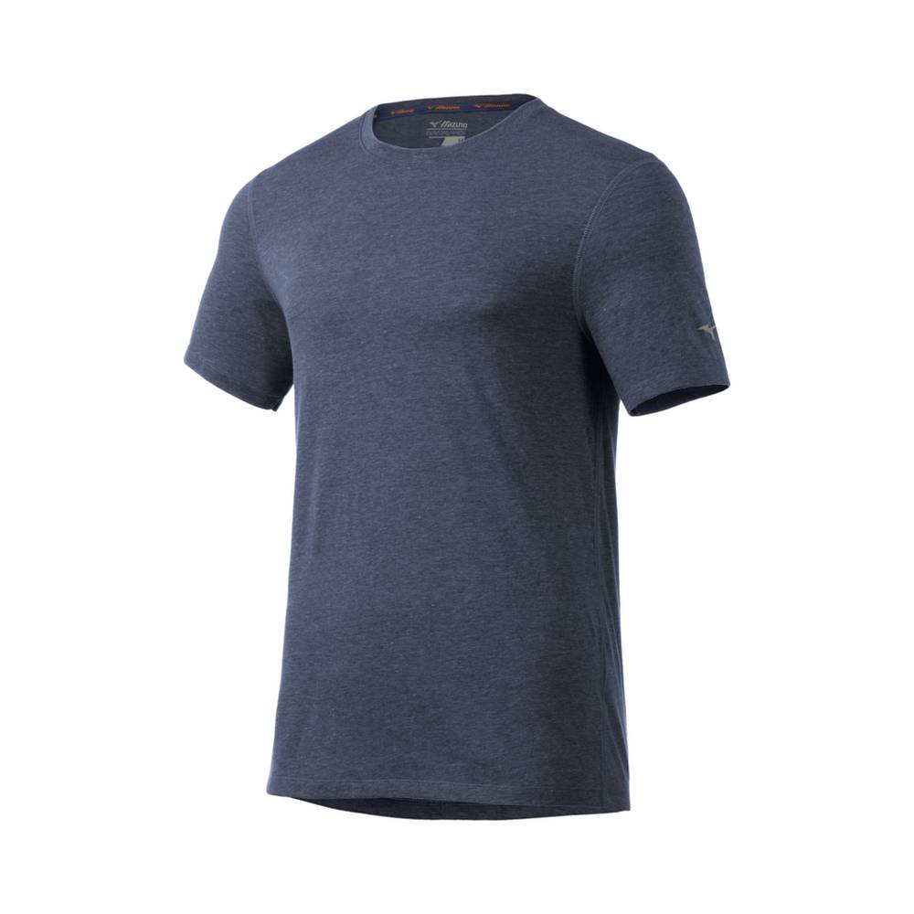 Camisetas Mizuno Inspire Hombre Indigo Outlet RAOM-51783